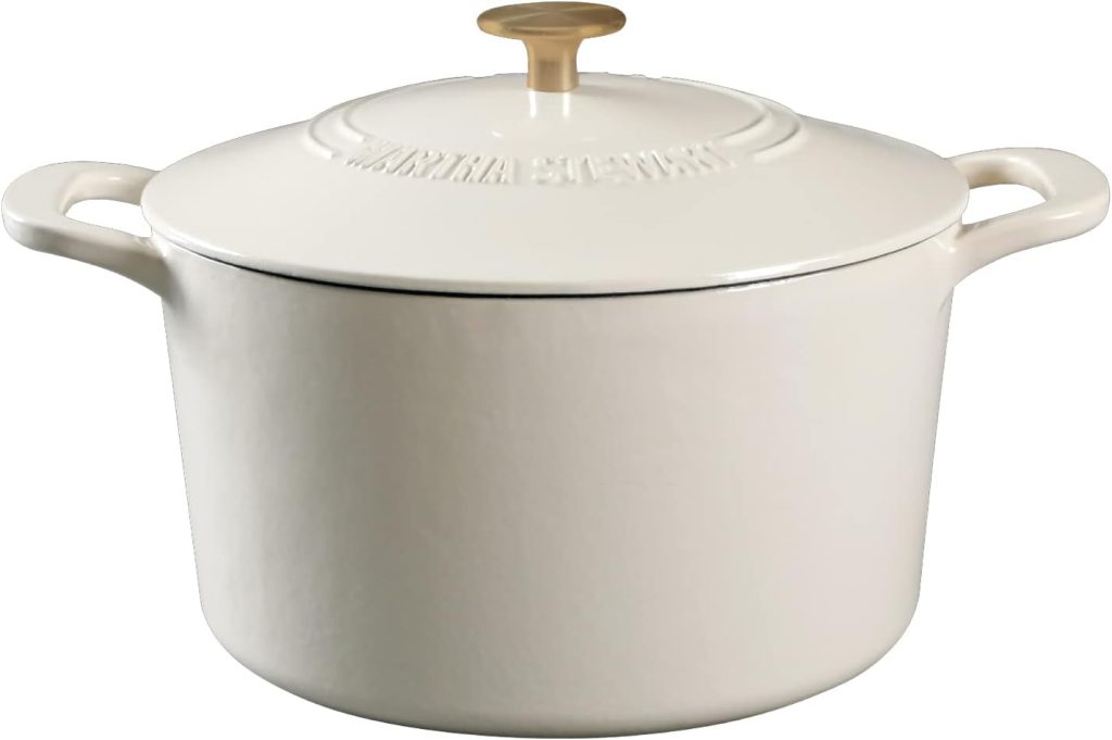 Martha Stewart Enameled Cast Iron 6-Quart Round Dutch Oven