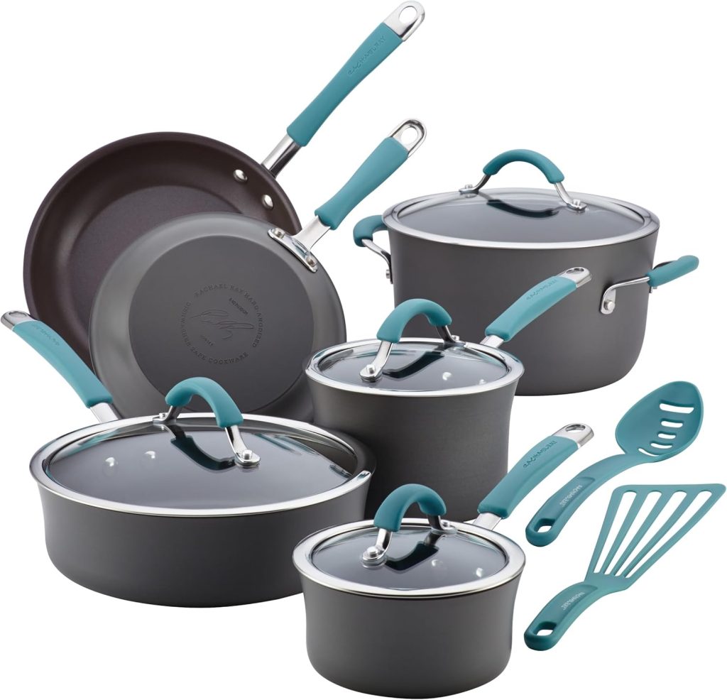 Rachael Ray Cucina Hard Porcelain Enamel 12-Piece Set