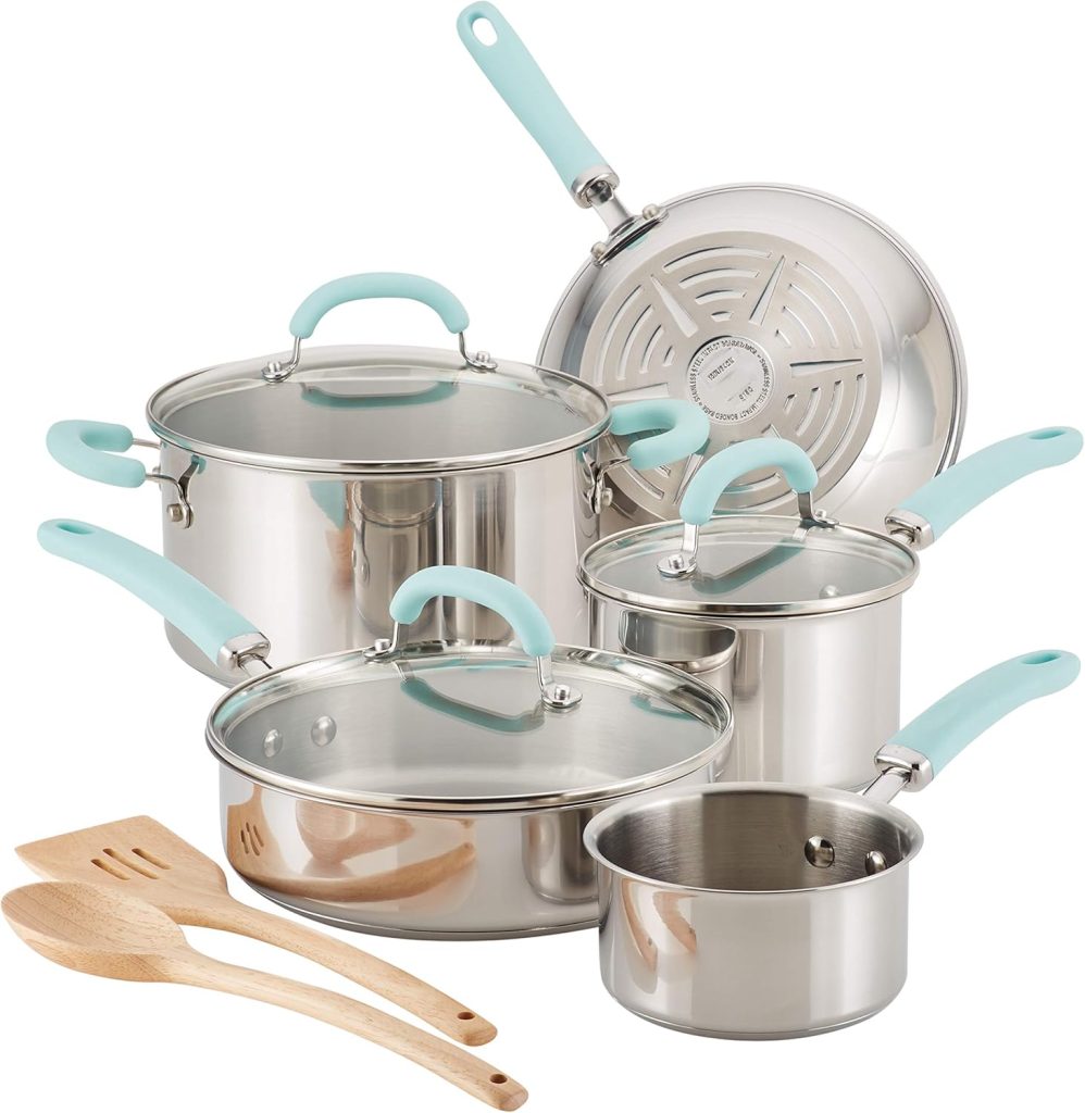 Rachael Ray Stainless Steel II 10-Piece Cookware Set
