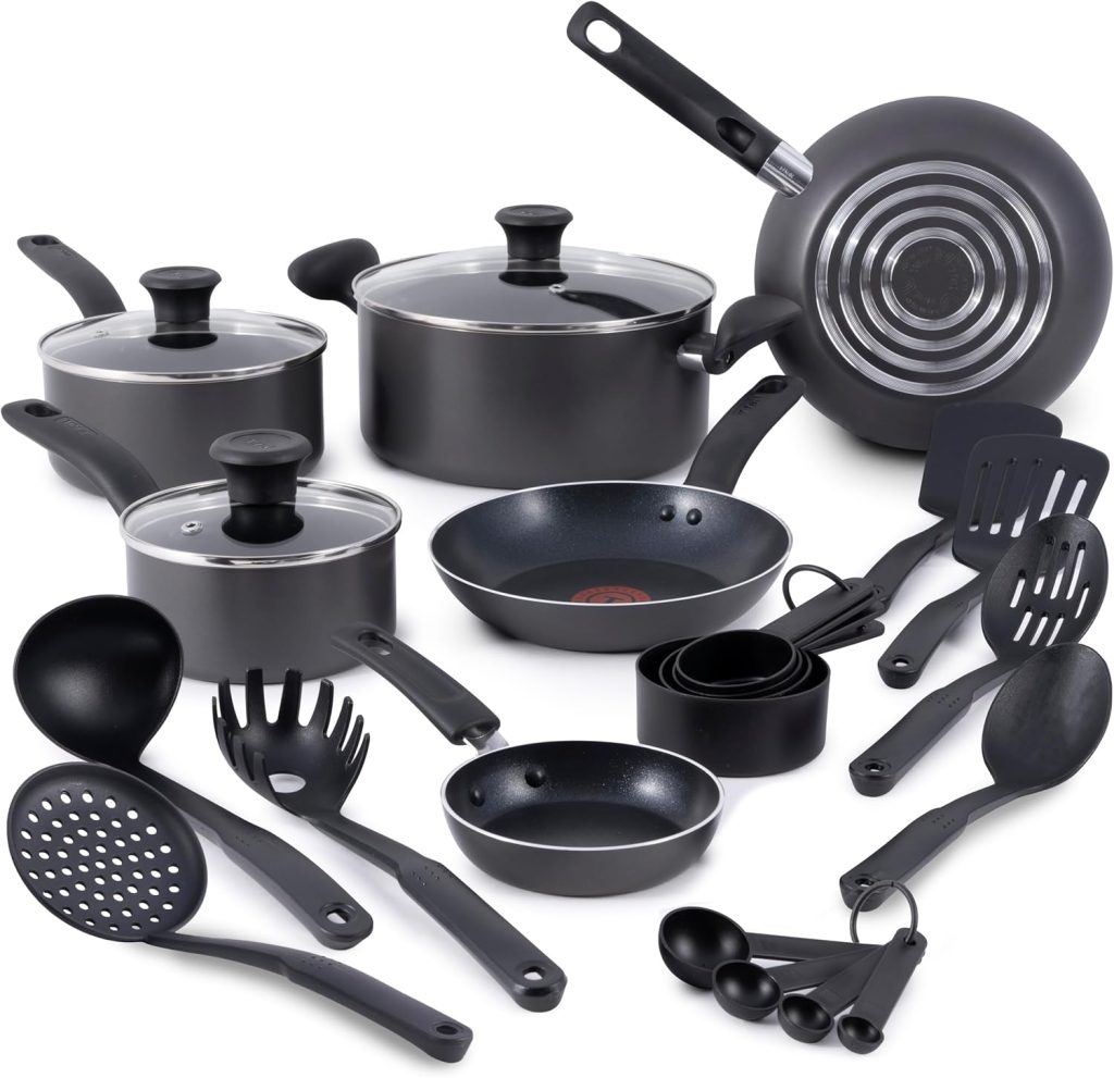 T-fal Initiatives Nonstick Cookware Set, 18 Piece
