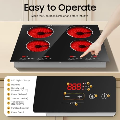 4 Burner Electric Cooktop Review: Top Picks & Buying Guide