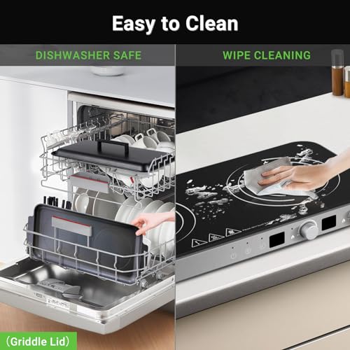 AMZCHEF Double Induction Cooktop Review: Non-Stick Griddle