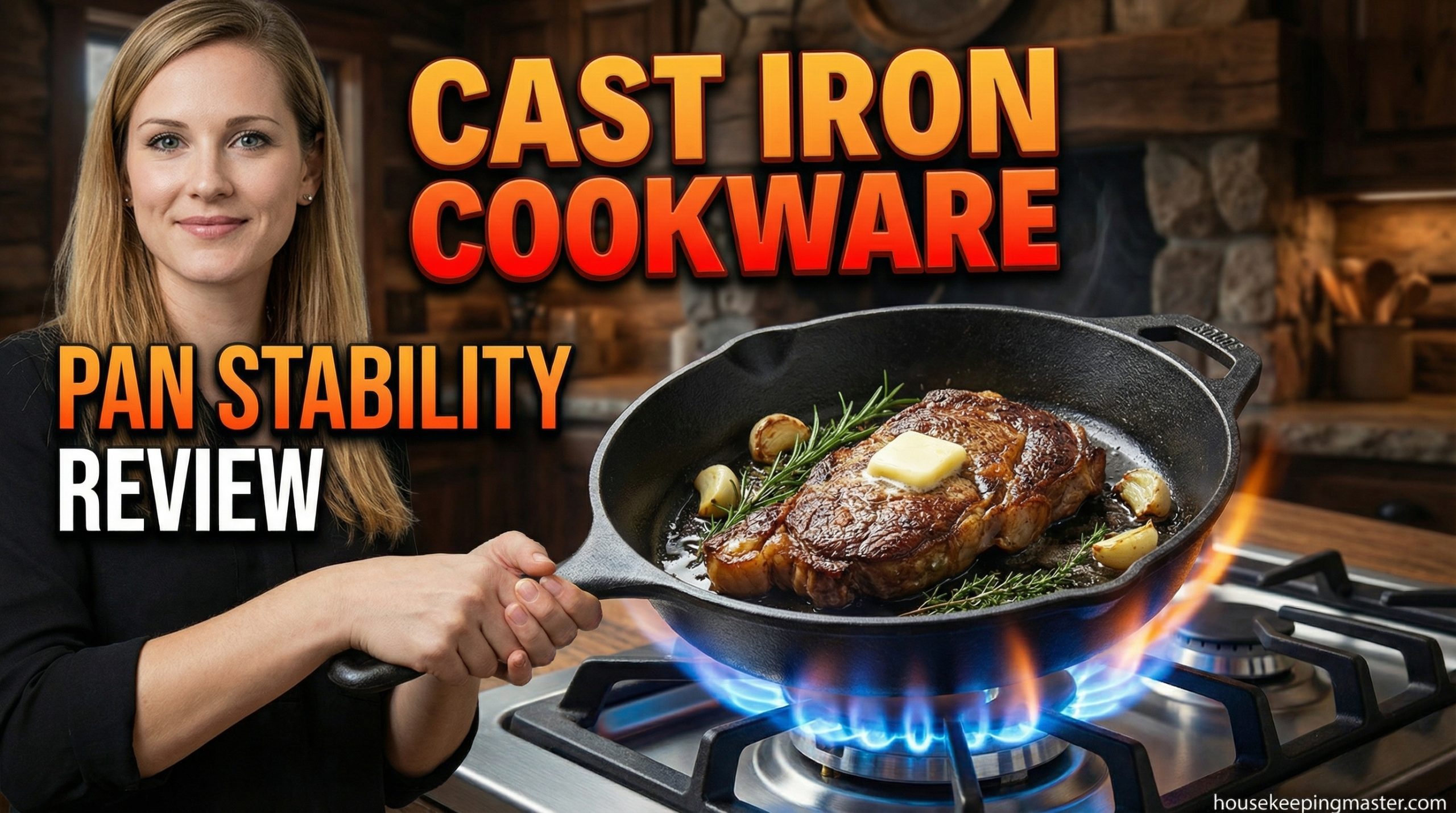 Cast Iron Cookware Pan Stability Review