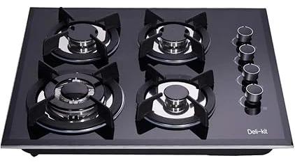 The image shows a modern cooker with a gas hob, highlighting a popular appliance.