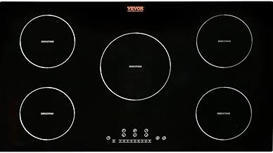 The image shows a sleek, modern 36-inch electric cooktop, perfect for any kitchen upgrade.