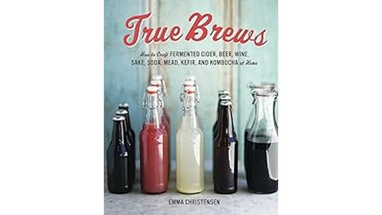 The image shows a curated stack of popular home brewing books, highlighting the best 16 titles.
