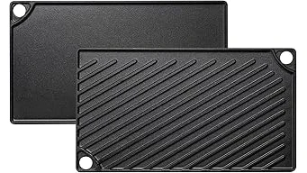 The image shows a variety of durable cast iron cookware perfect for gas stove cooking, featured in a blog.