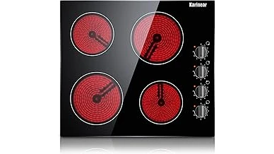 The image shows a collection of sleek, modern cooktops with prominent control knobs, highlighting the best options.