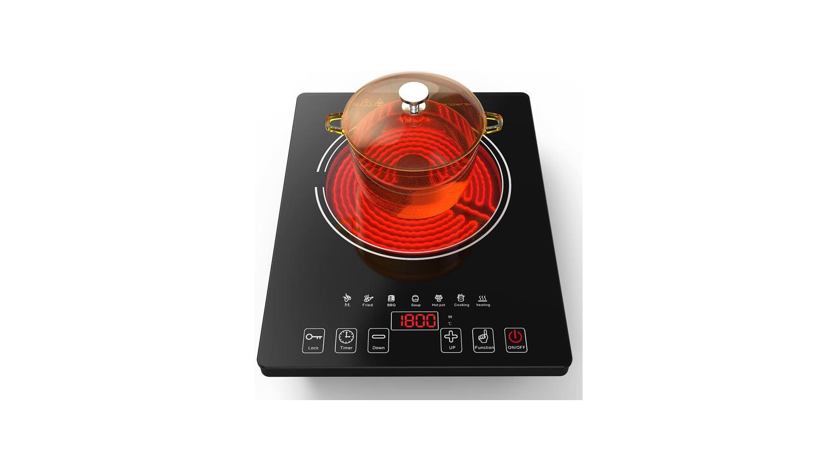 Electric Cooktop, Portable Electric Cooktop 1800W – Honest