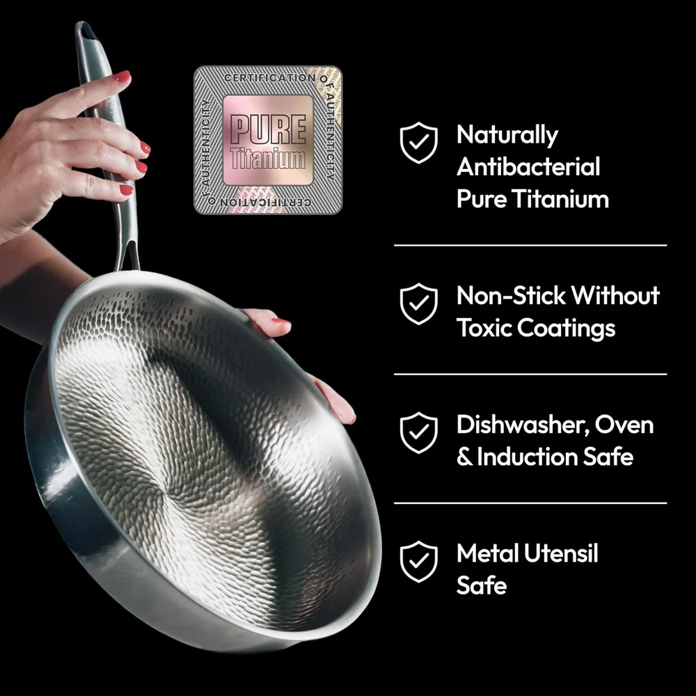 Plateful Titanium Pan For Cooking 12