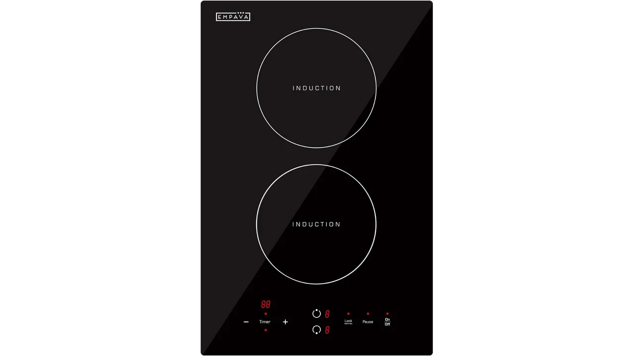 Empava Electric Stove Induction Cooktop Vertical 2 Burners