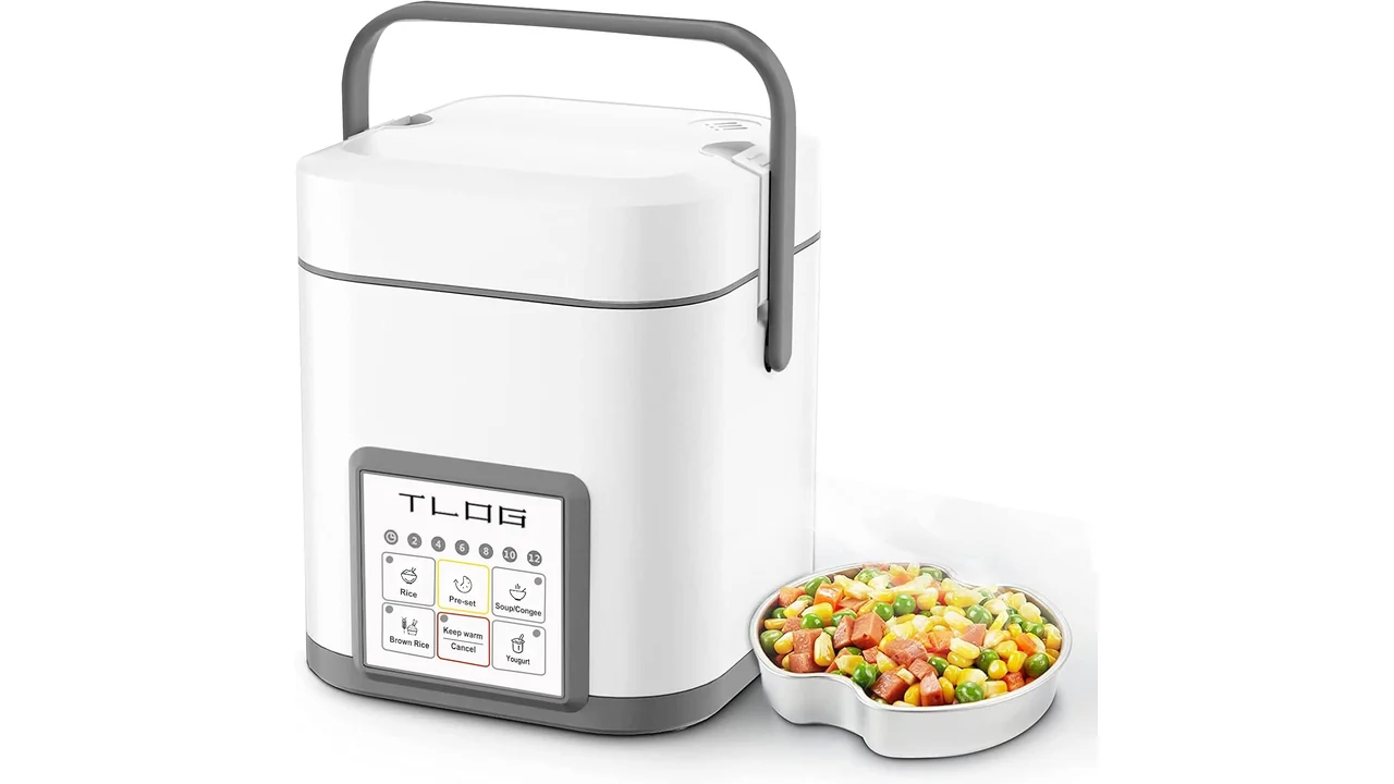 TLOG Mini Rice Cooker 2.5 Cups Uncooked, Healthy – Honest
