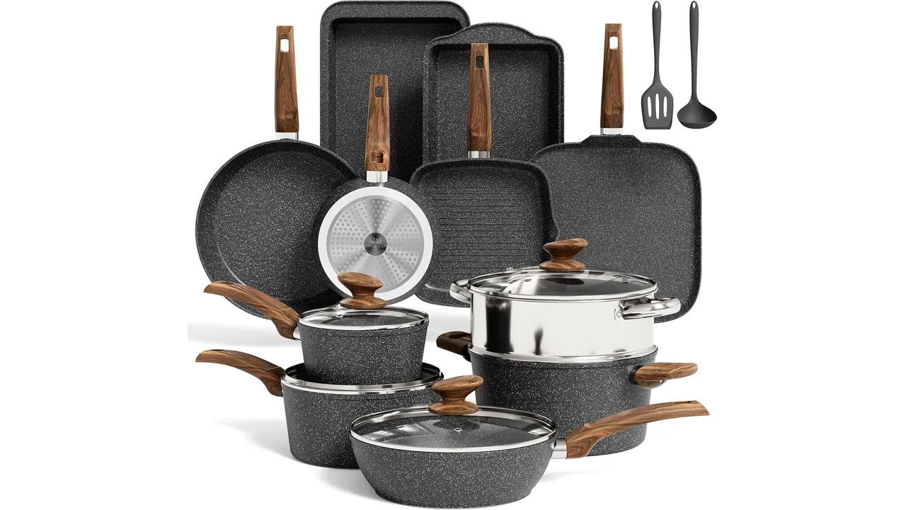 MAISON ARTS 17 Piece Pots Pans Set Non – In-Depth Review