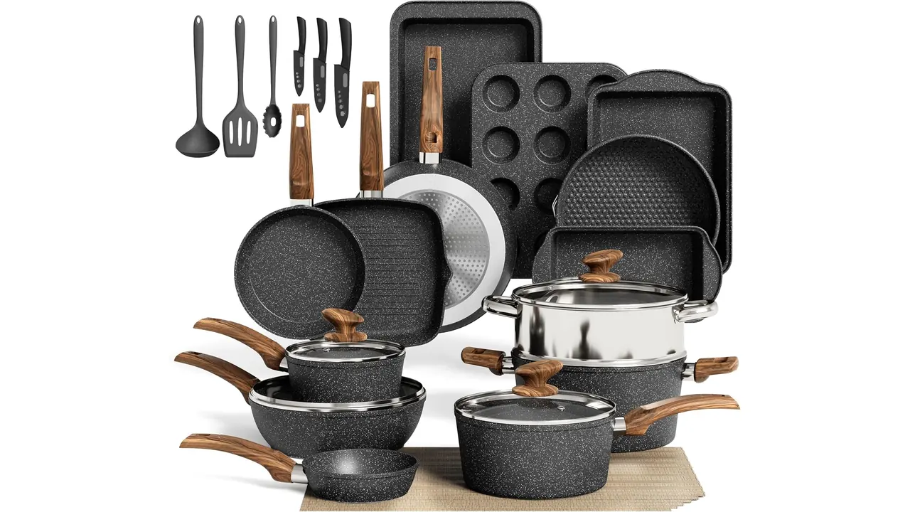 MAISON ARTS 30 Piece Pots Pans Set Non Stick: Honest Review