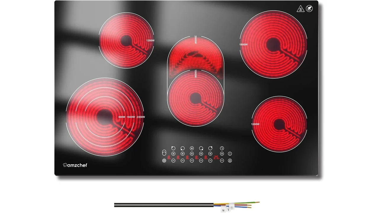 AMZCHEF 30 Inch Electric Cooktop 5 Burners 8500W – Honest