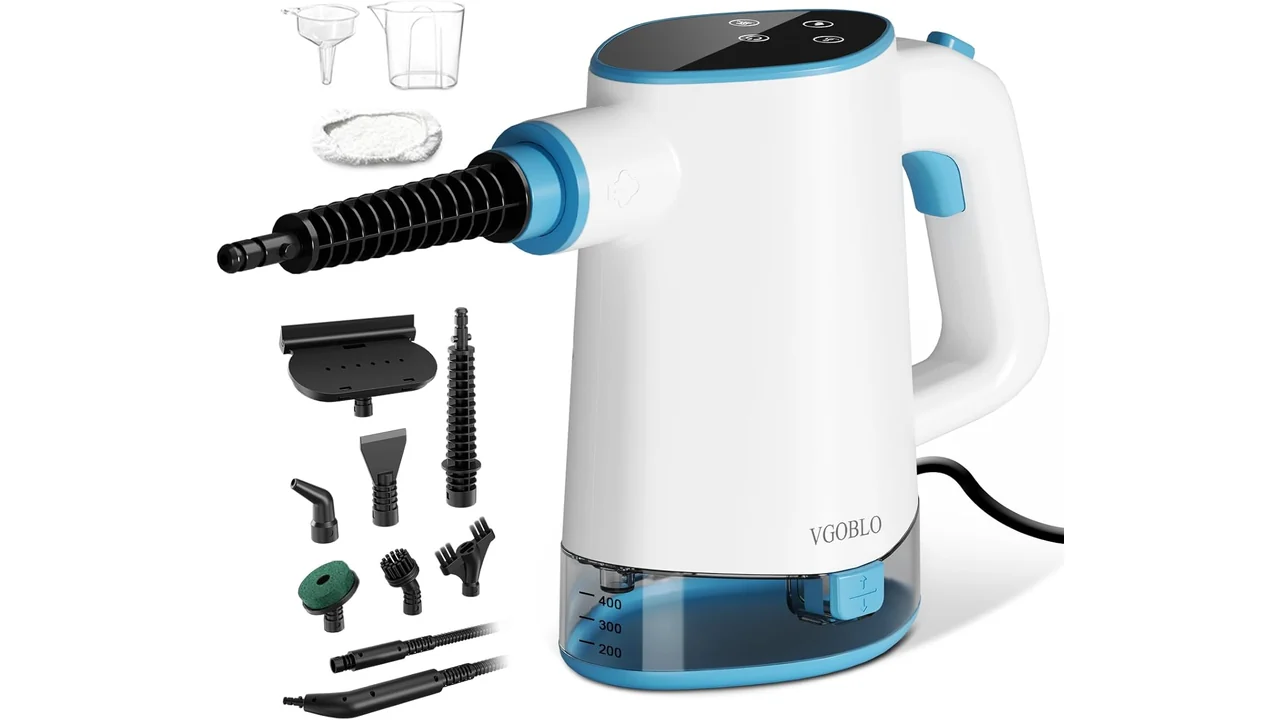 Handheld Steam Cleaner Home, Pressurized 15s Instant Heat