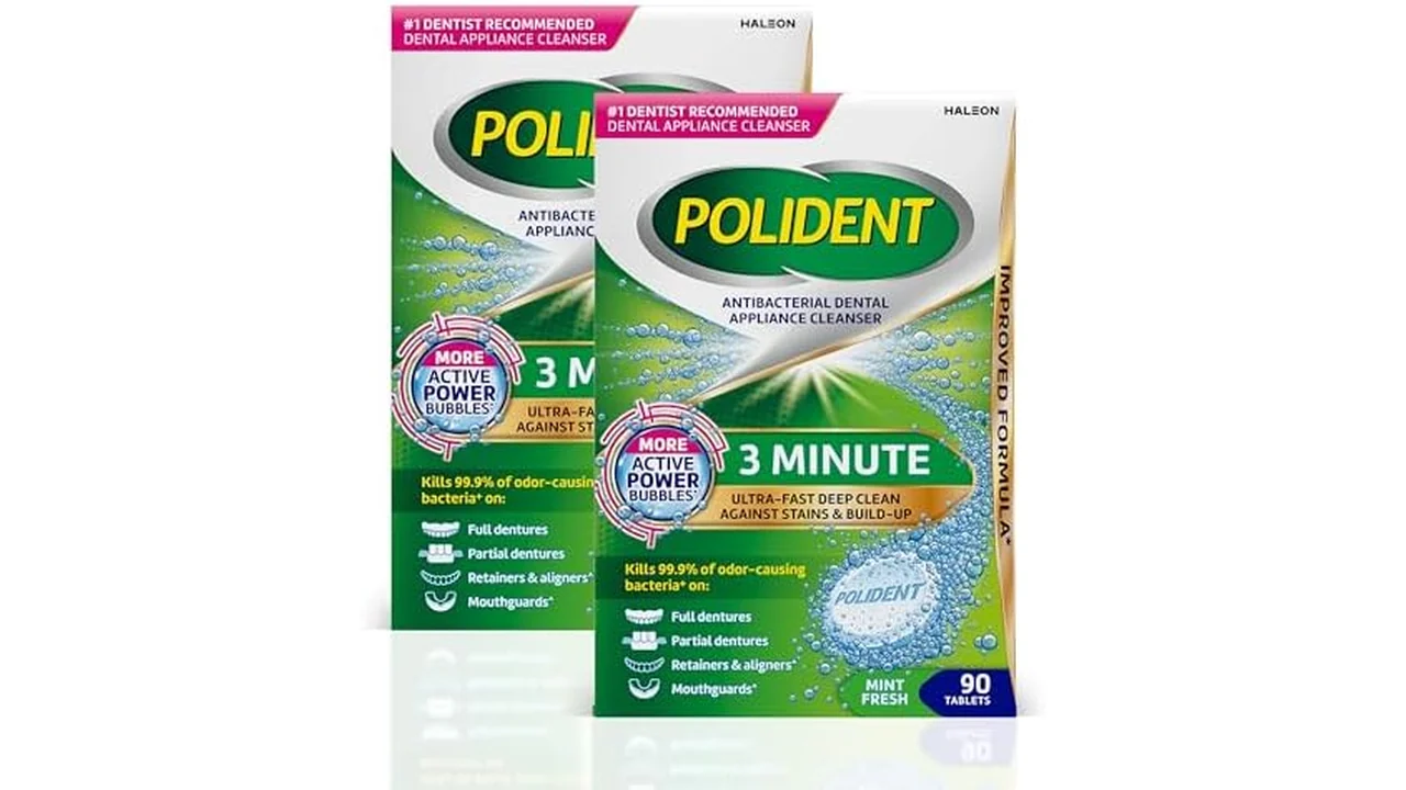Polident 3 Minute Antibacterial Dental Appliance Cleanser