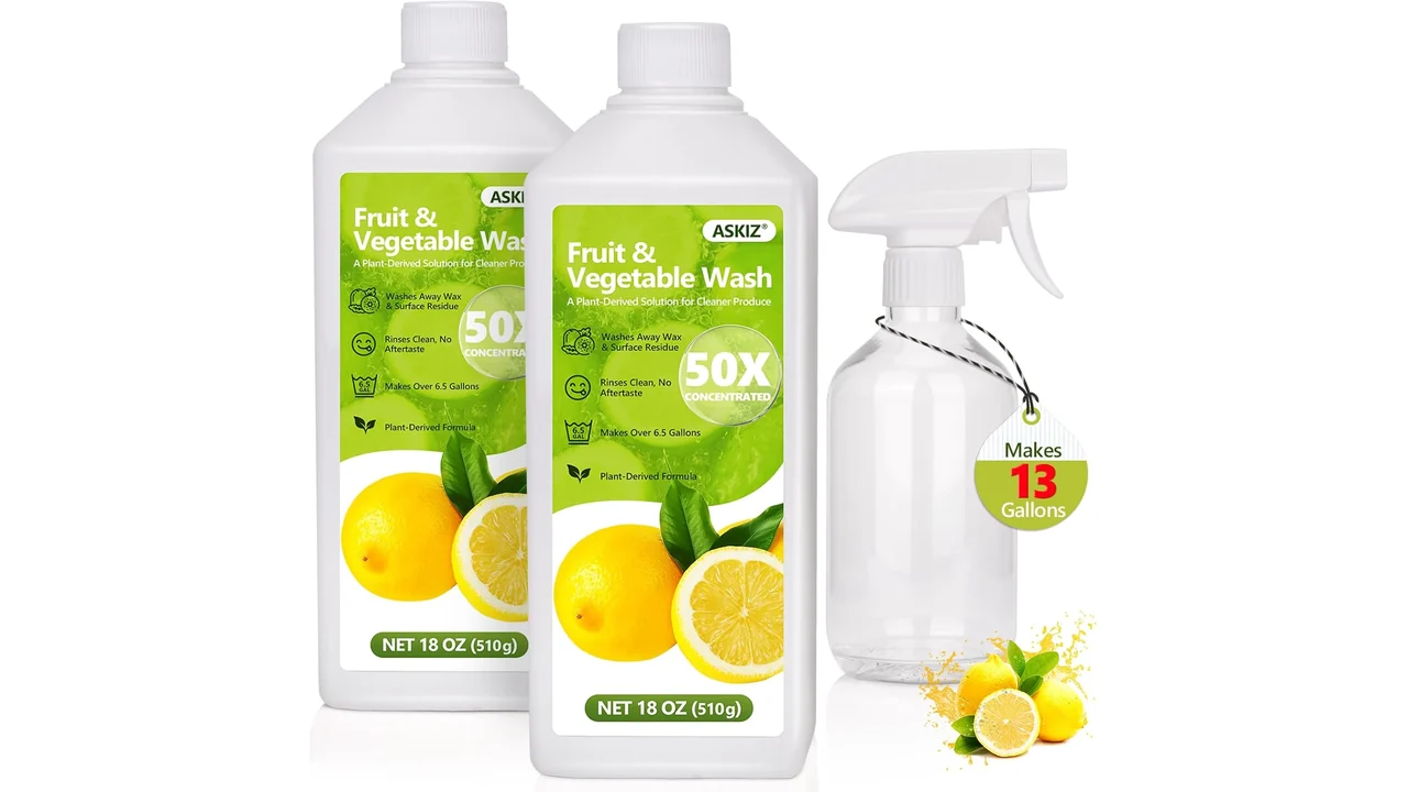 ASKIZ Fruit & Vegetable Gallons Lemon Produce Wash – Expert