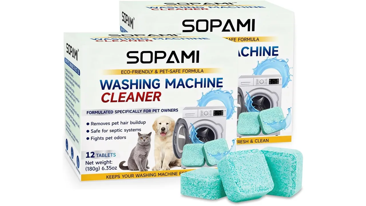 SOPAMI Washing Machine Cleaner Tablets HE Top Front