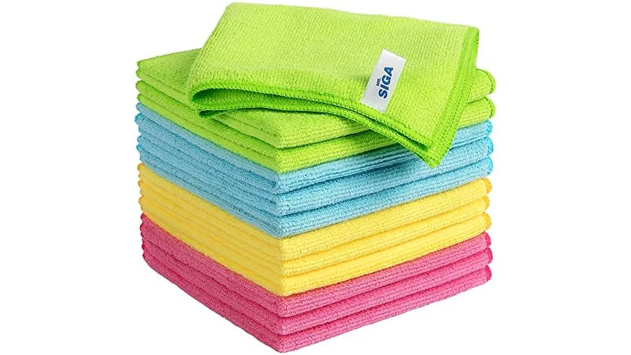 MR.SIGA Microfiber Cleaning Cloth,Pack of 12 – Detailed