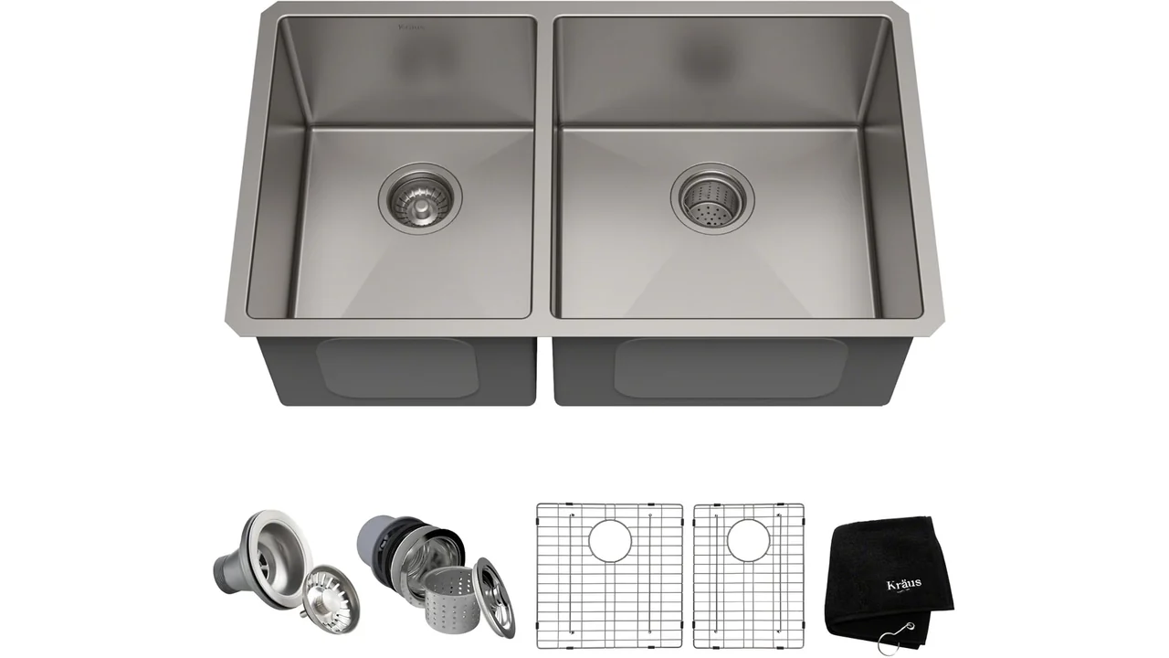 KRAUS Standart Pro 33 -inch Undermount 60 40 – In-Depth