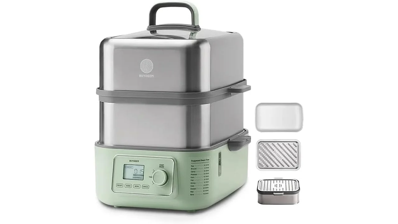 BUYDEEM Electric Food Steamer, 2 Tire Stainless – Is It