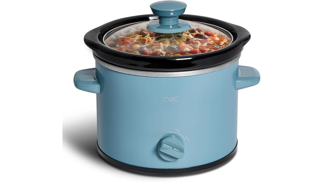 COOK WITH COLOR 2QT Mini Electric Round Slow Cooker: Honest