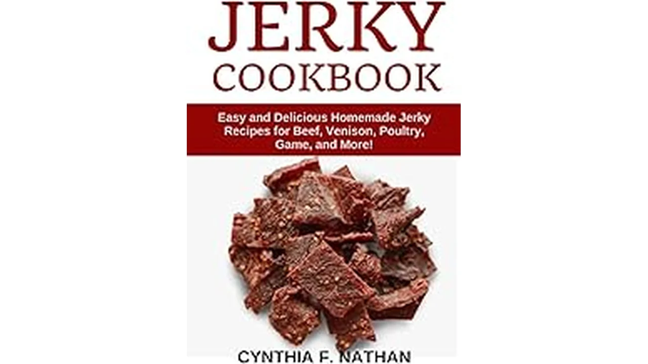The image shows a delicious assortment of smoked beef jerky, perfect for the Best 20 Smoker Beef Jerky Recipes.