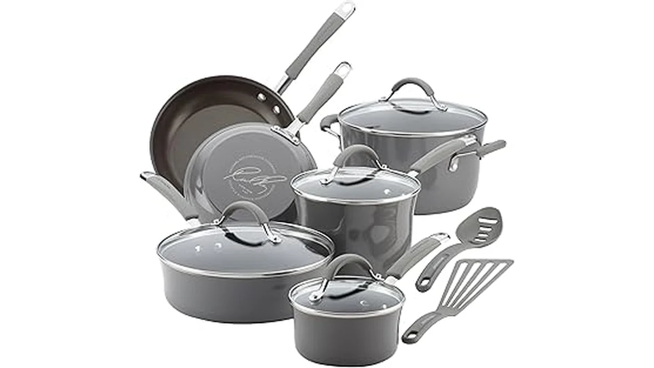 The image shows a variety of cookware sets, likely featured in a Best 28 Cookware Costco selection.