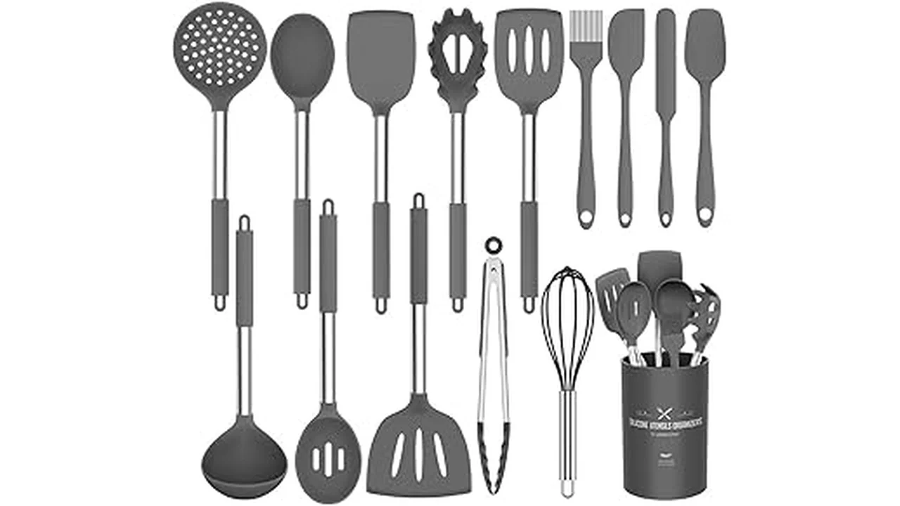 The image shows a variety of essential cooking utensils, highlighting the best 31 for any kitchen.