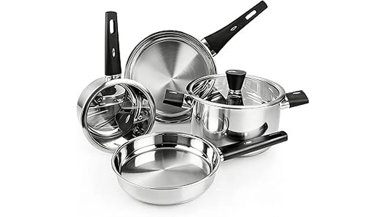 The image shows a collection of diverse cookware pieces suitable for a best 31 cookware under $400 selection.