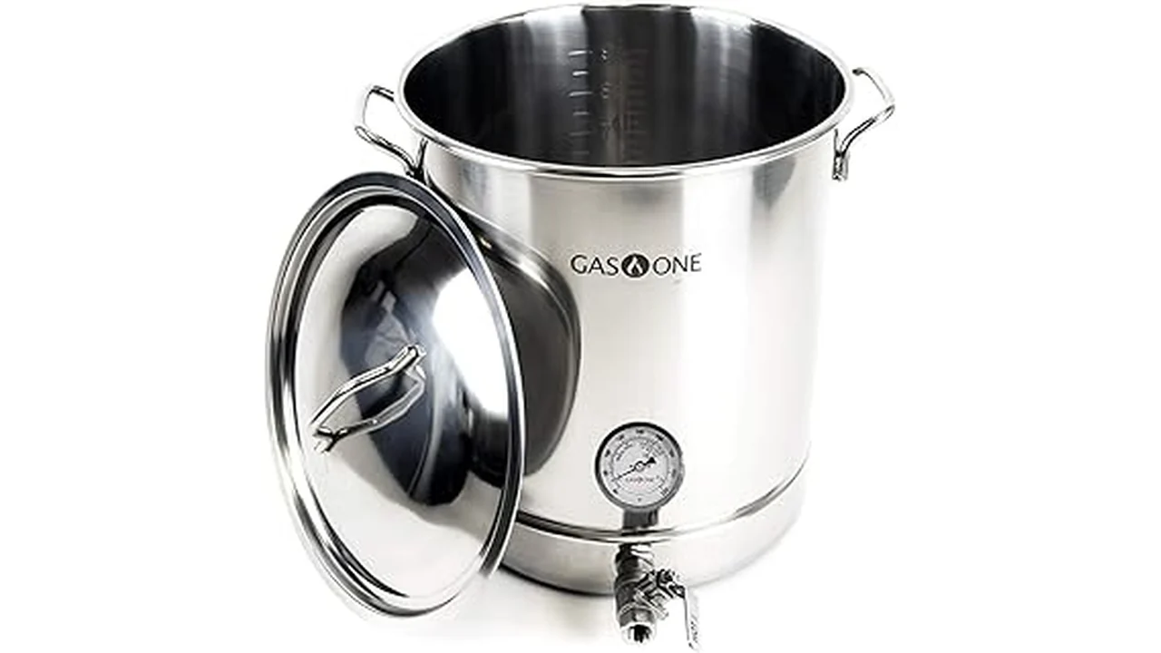 This image shows a variety of essential items for the best 31 home brewing equipment.
