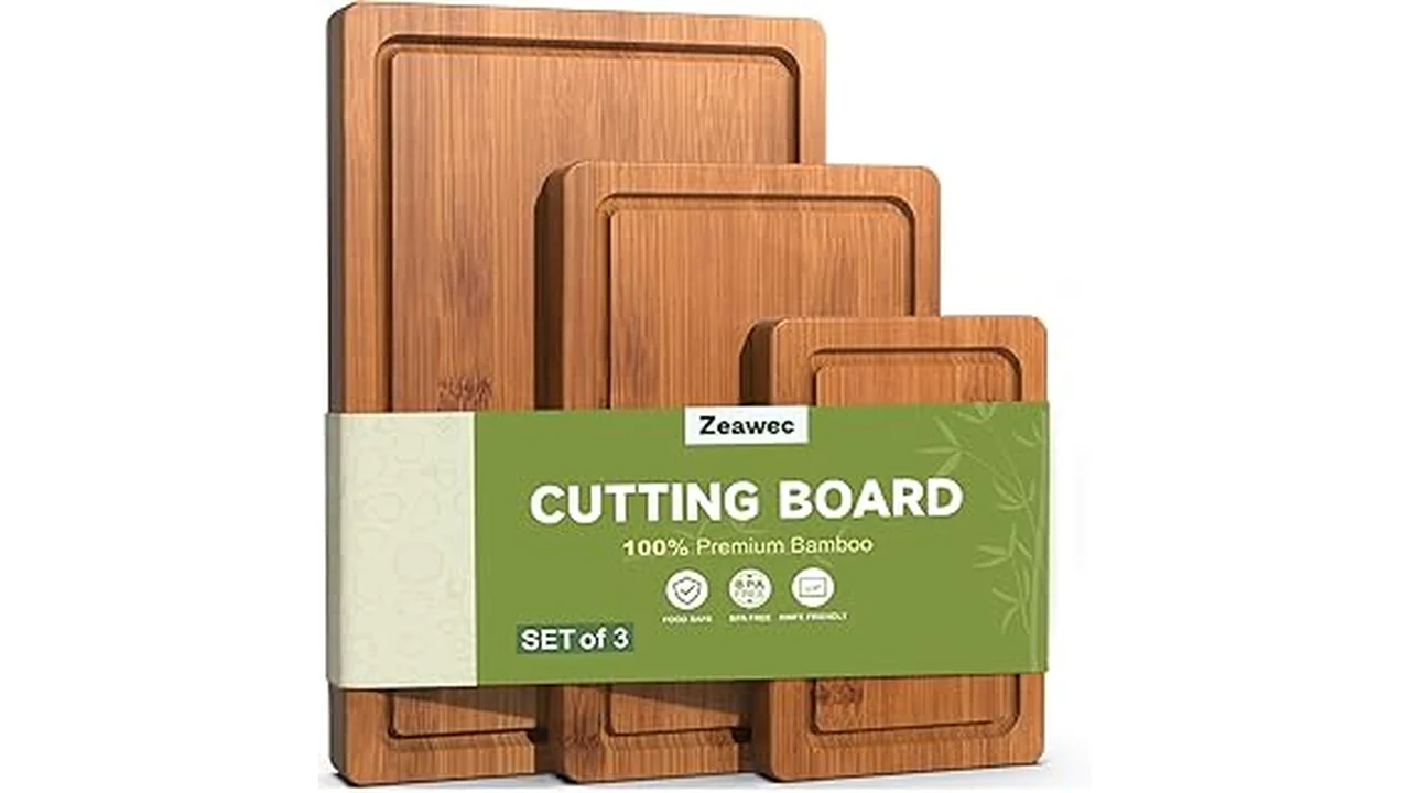 The image shows a selection of stylish kitchen cutting boards, perfect for your Best 31 Kitchen Cutting Board needs.