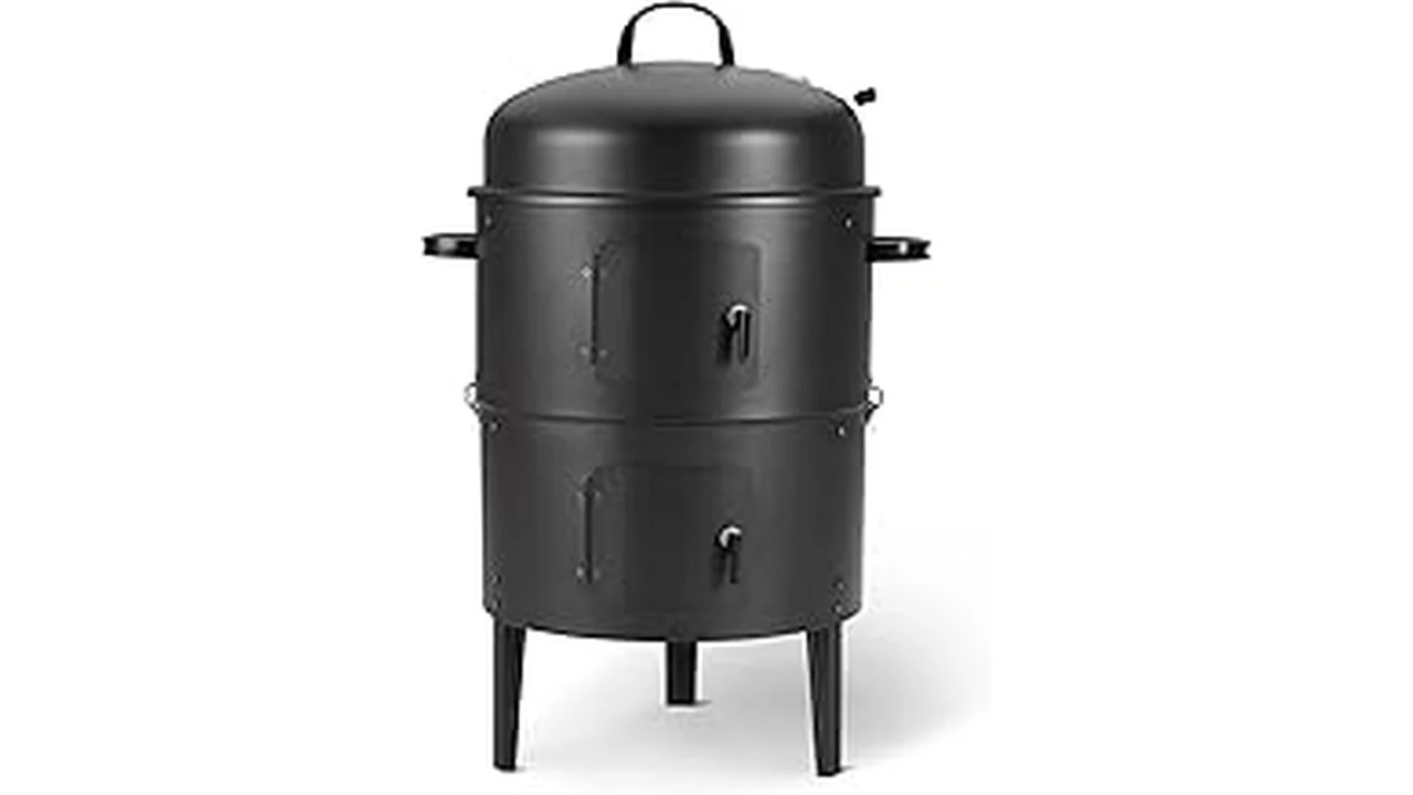 The image shows a variety of top-rated smokers grills for outdoor cooking enthusiasts.