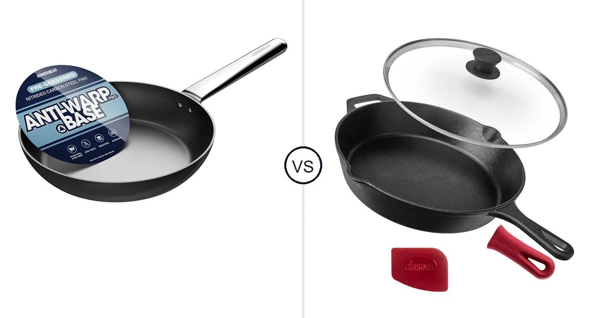 Armorbear Anti-Warp Carbon vs Cuisinel Cast Iron Skillet: Oven