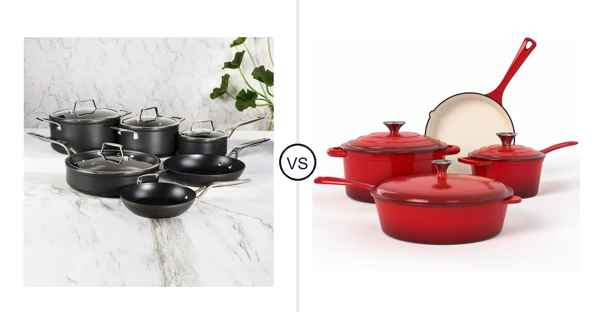 Berghoff 10Pc vs Kitchen Academy 7 Pcs – Red: Oven Comparison