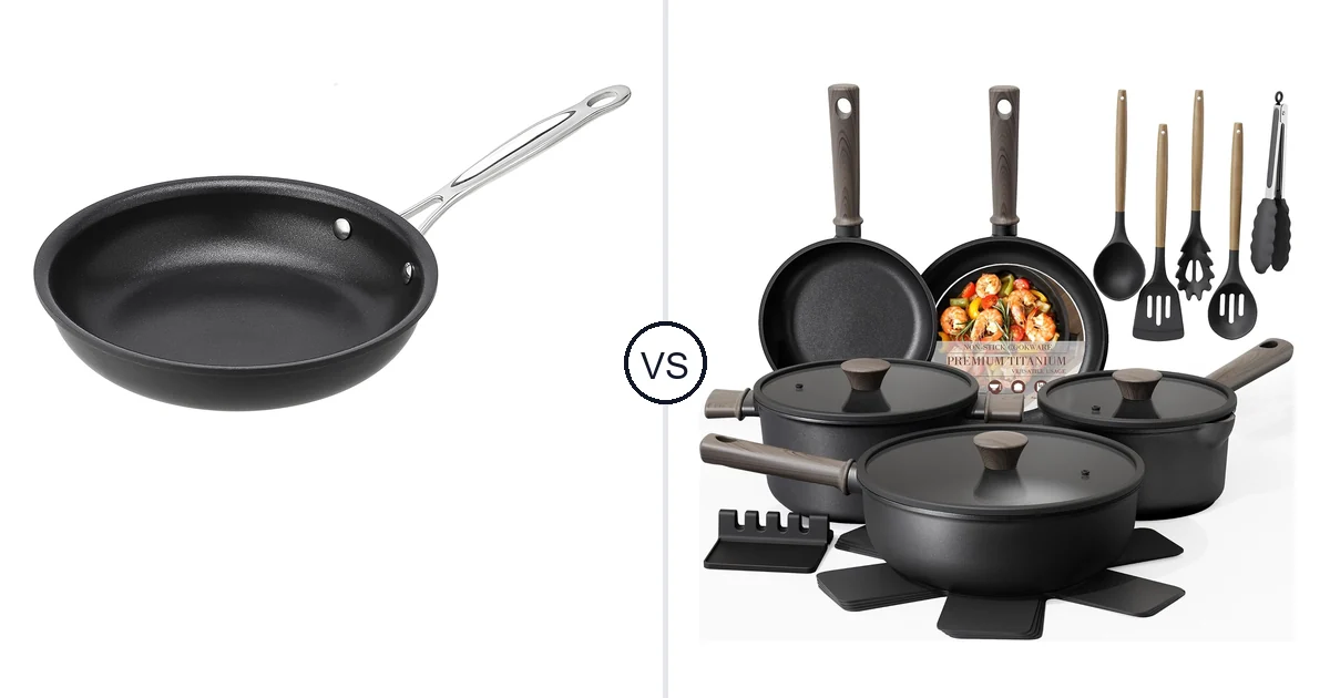 Cuisinart 622C-20 vs Astercook 19 Pcs Kitchen: Best Skillet Cookware