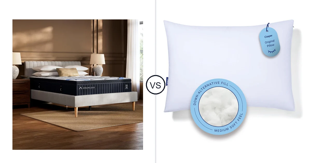 DreamCloud King vs Casper King: Mattress Pillow Comparison