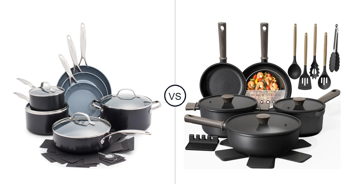 GreenPan 11 Piece vs Astercook 19 Pcs: Oven Comparison