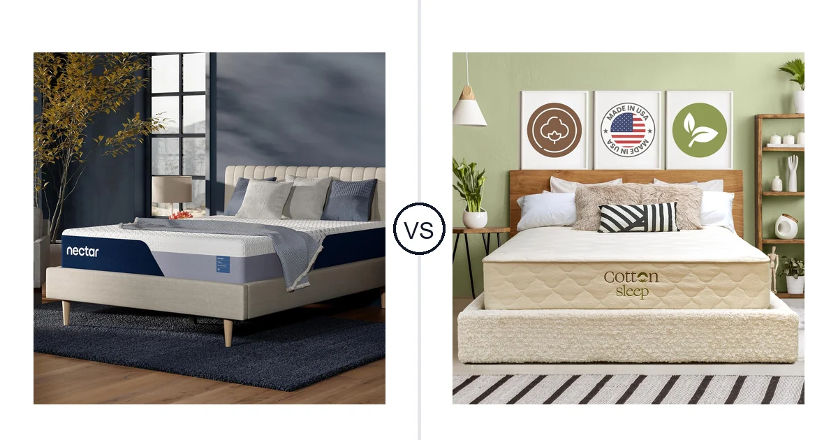 Nectar Queen vs COTTON SLEEP Queen: Mattress Comparison (Key