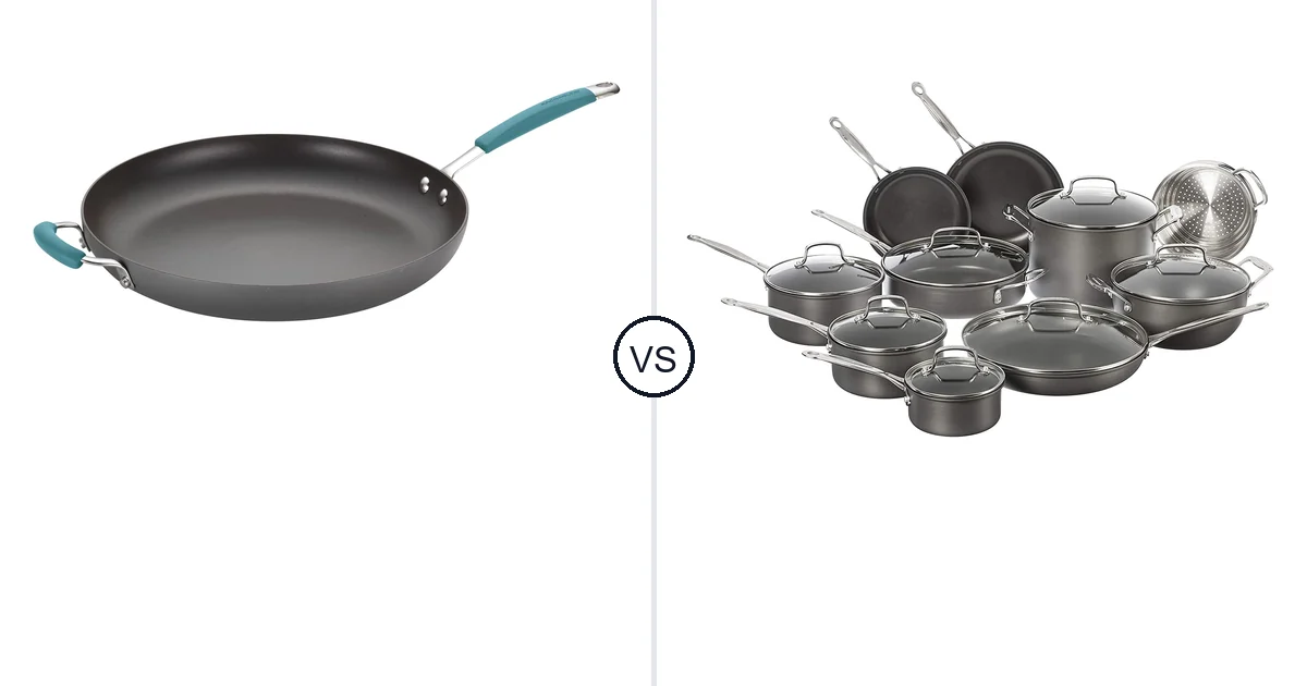 Comparison of Rachael Ray 87642 and Cuisinart 17-Piece