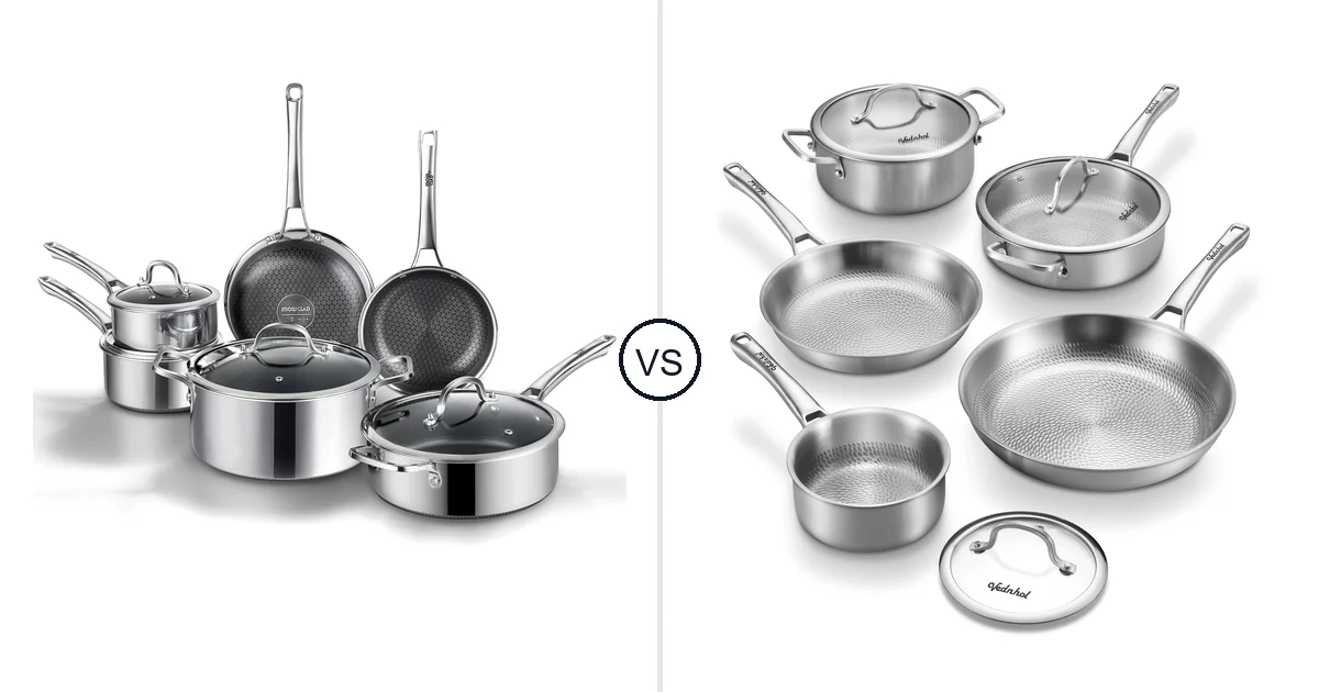 Yonida 10 Piece vs VEDNHOL Titanium Pans Set: Best Oven Should You
