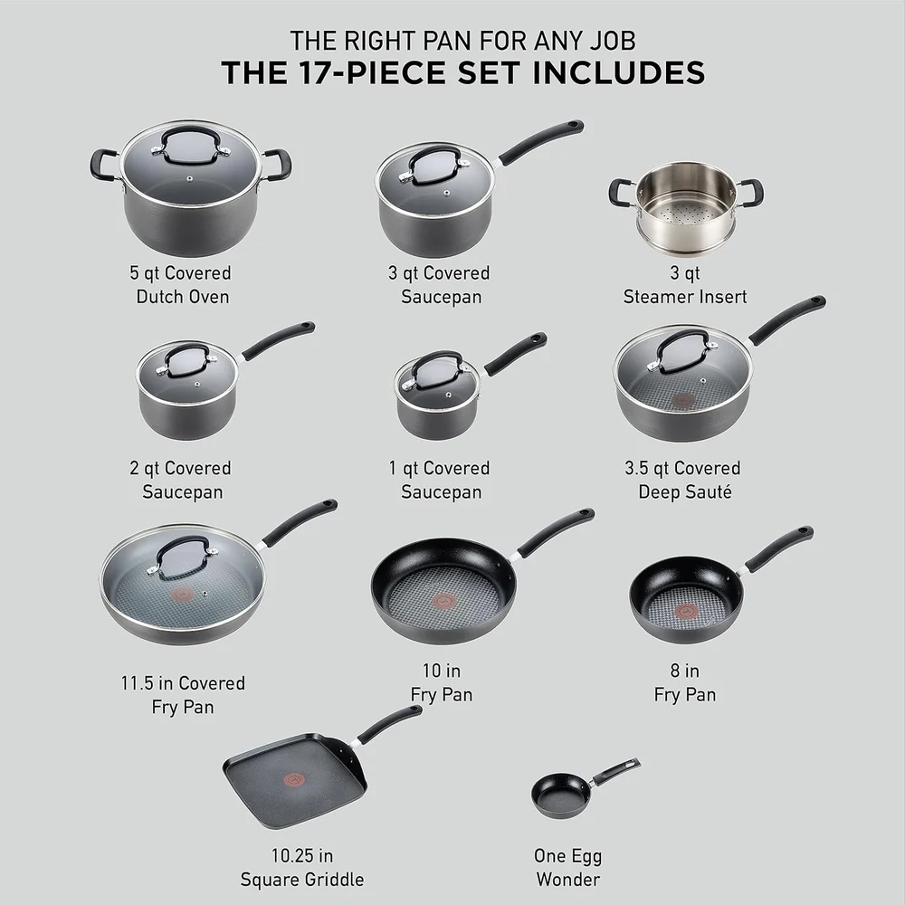 T-Fal 17-Piece