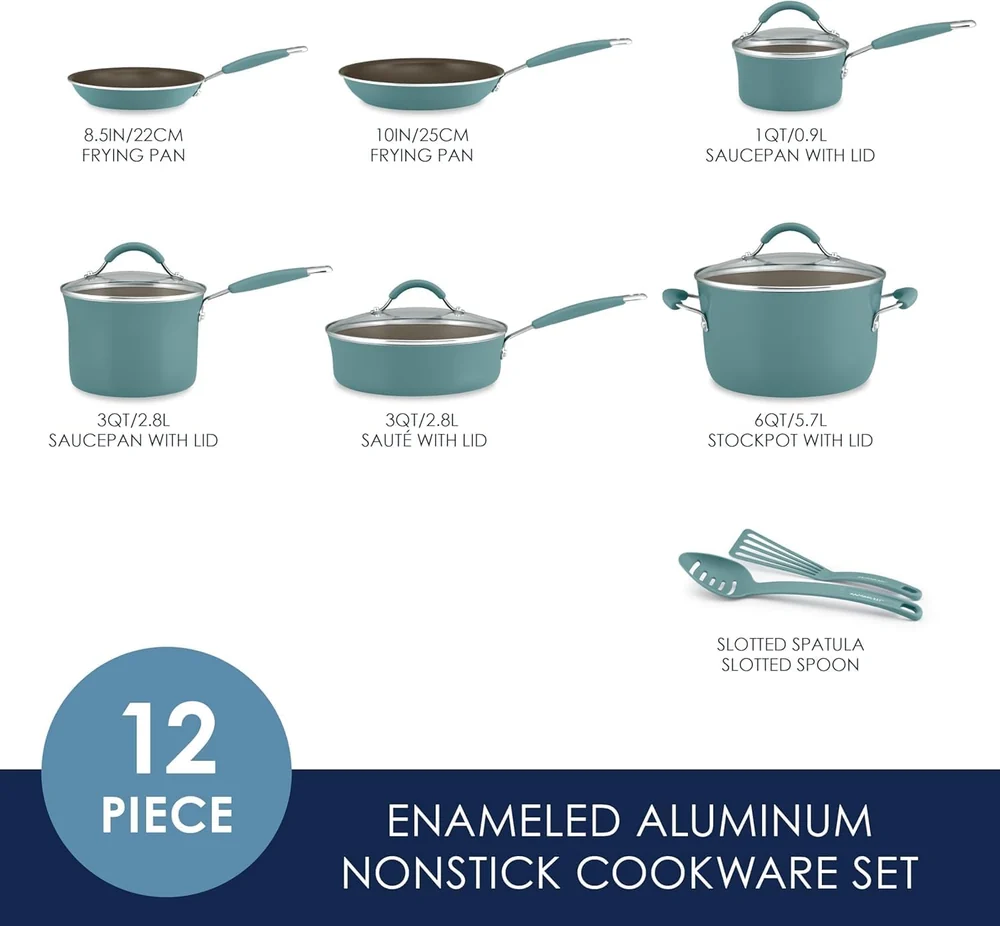 Rachael Ray 12 Piece Porcelain Enamel