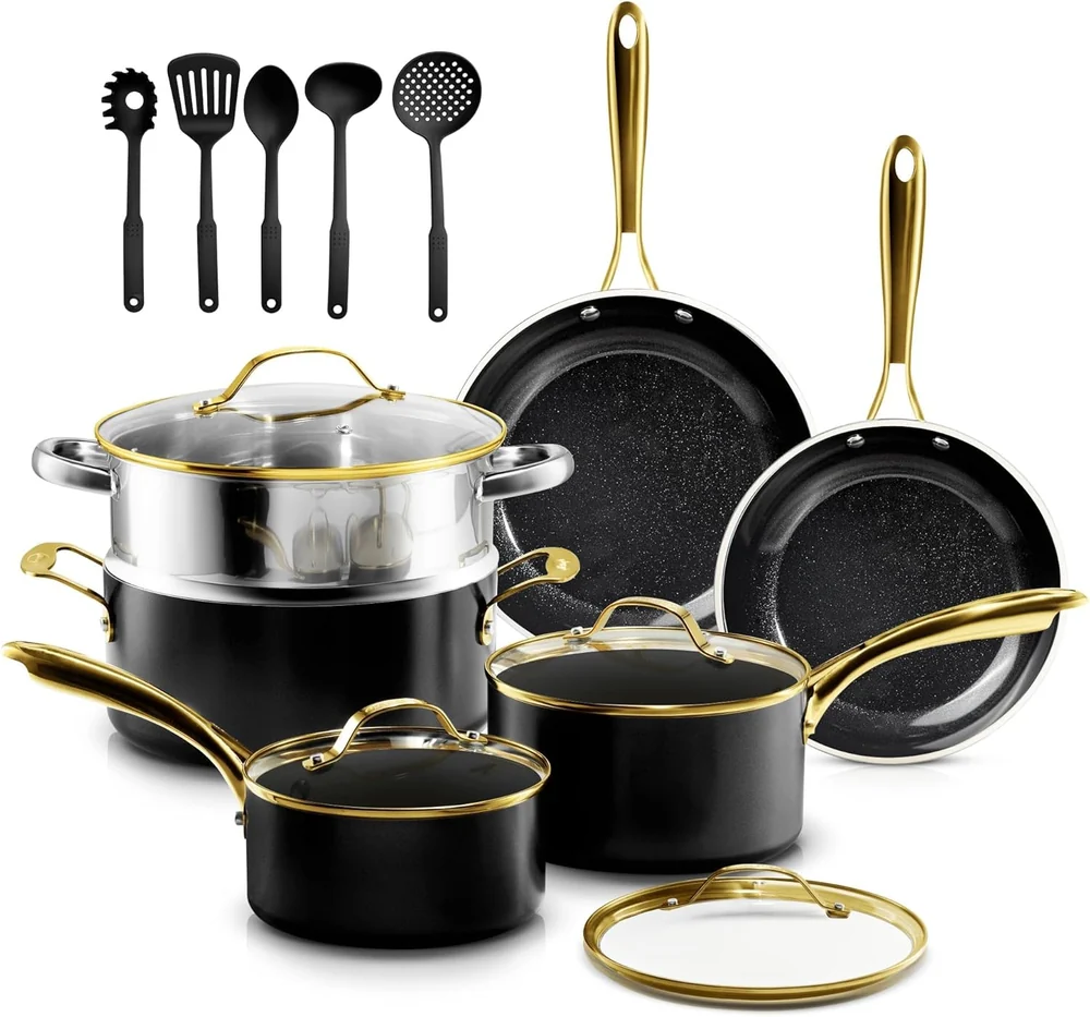 Granitestone 14 Pc Pots and Pans Set