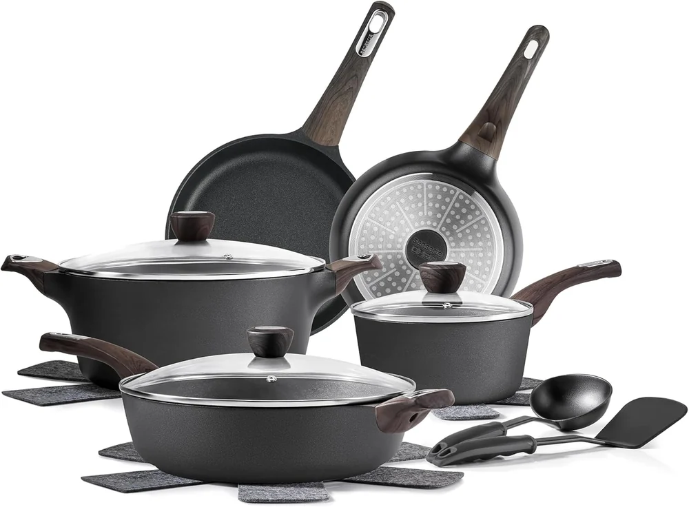 Astercook 19 Pcs Kitchen Cookware Sets