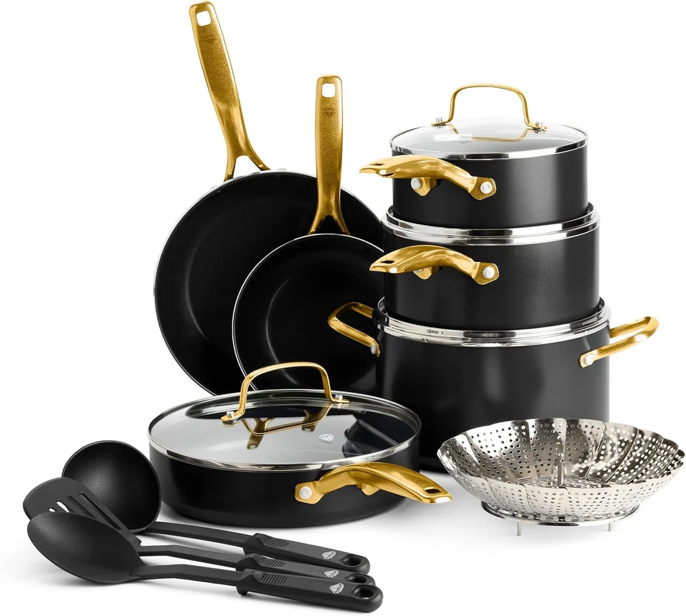 Blue Diamond 10 Piece Cookware Set