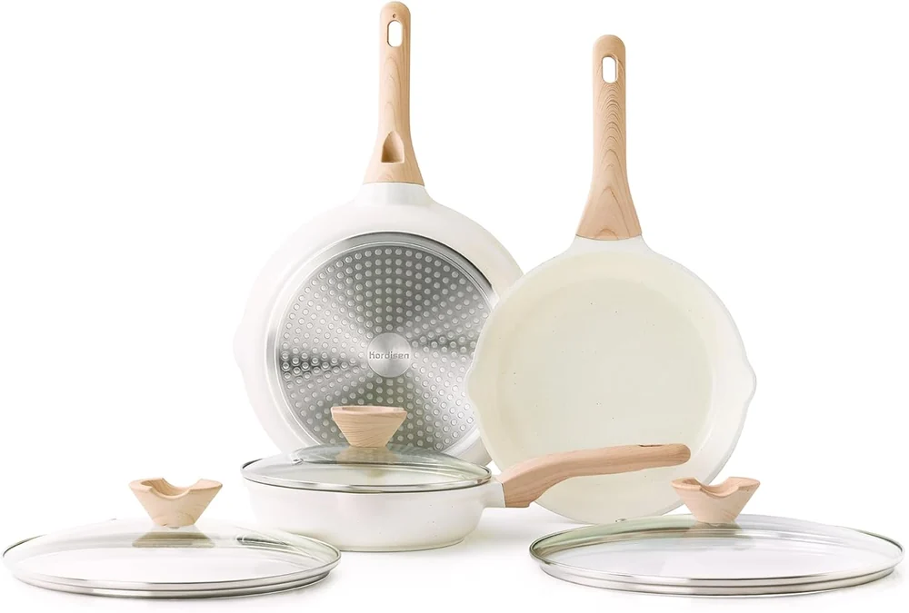 Simple Chef Cast Iron Skillet 3-Piece Set -