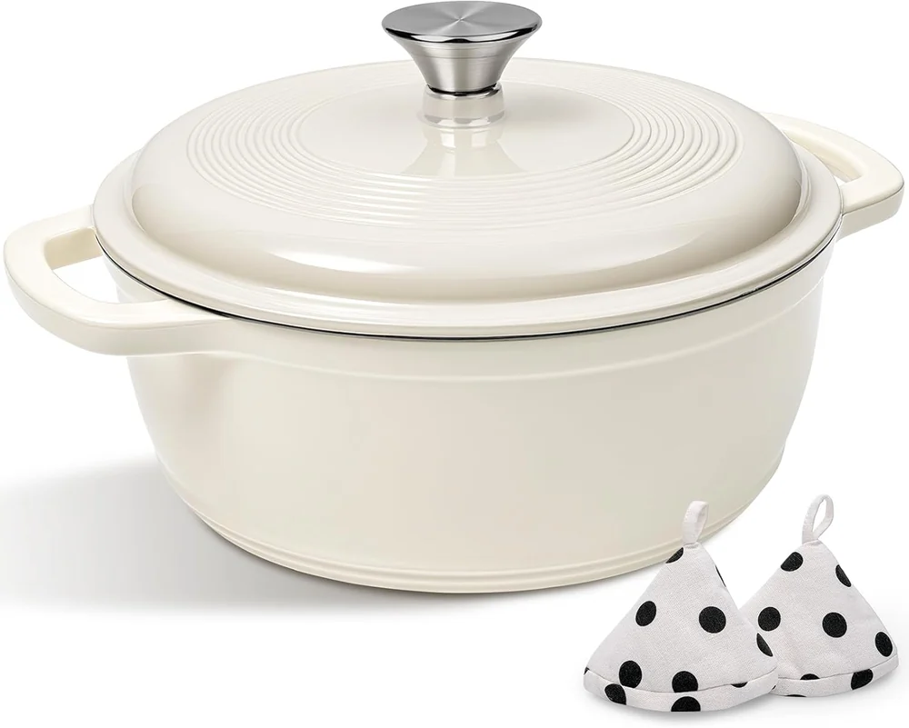 Umite Chef Enameled Cast Iron Dutch Oven -