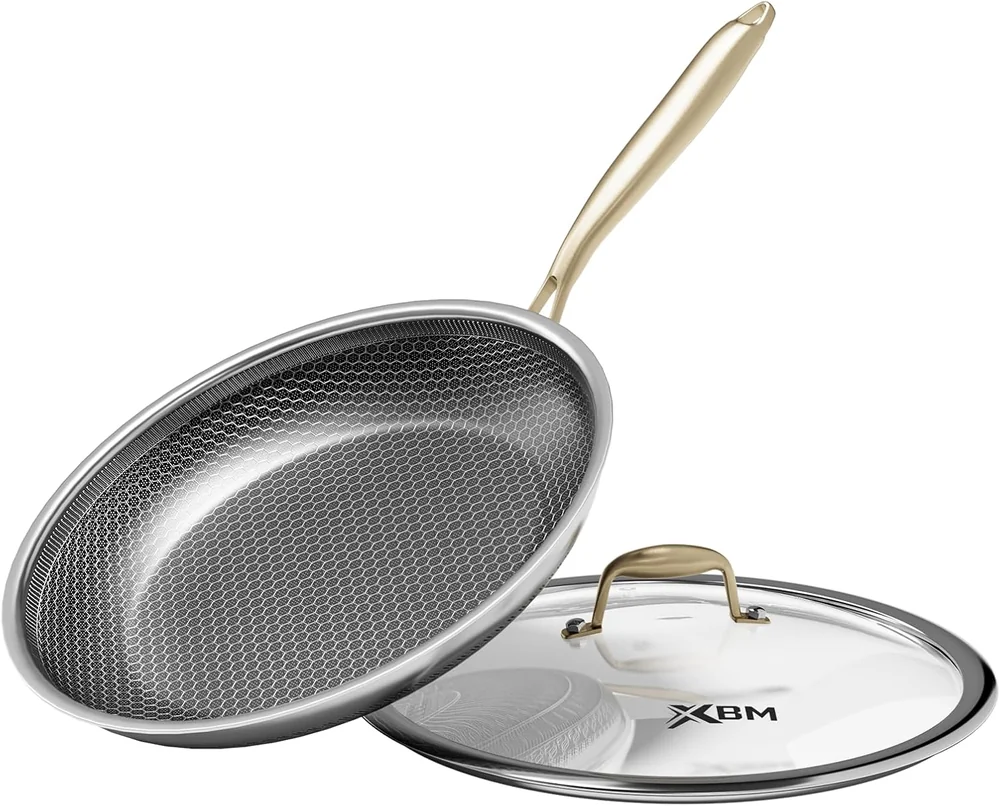 XBM Honeycomb Stainless Steel Nonstick Frying Pan